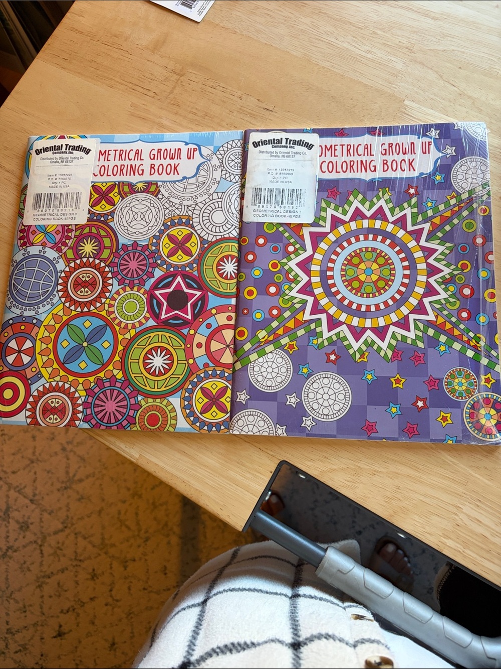 Geometrical Grown Up Coloring Book — Purple & Multicolor Cover